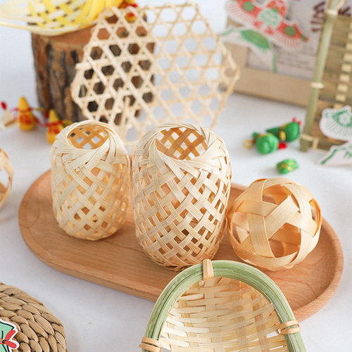 端午节手工编织竹编小装饰