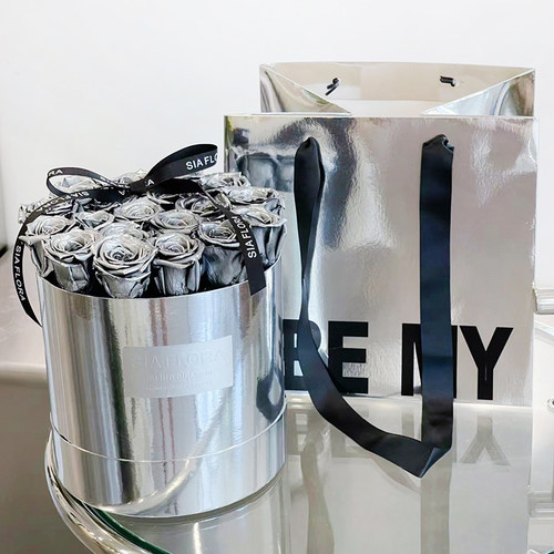 七夕新款抱抱桶情人节镜面银色