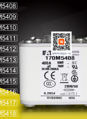 Bussmann保险170M5413 5414 170M5415 5416 170M5417 5418熔断器
