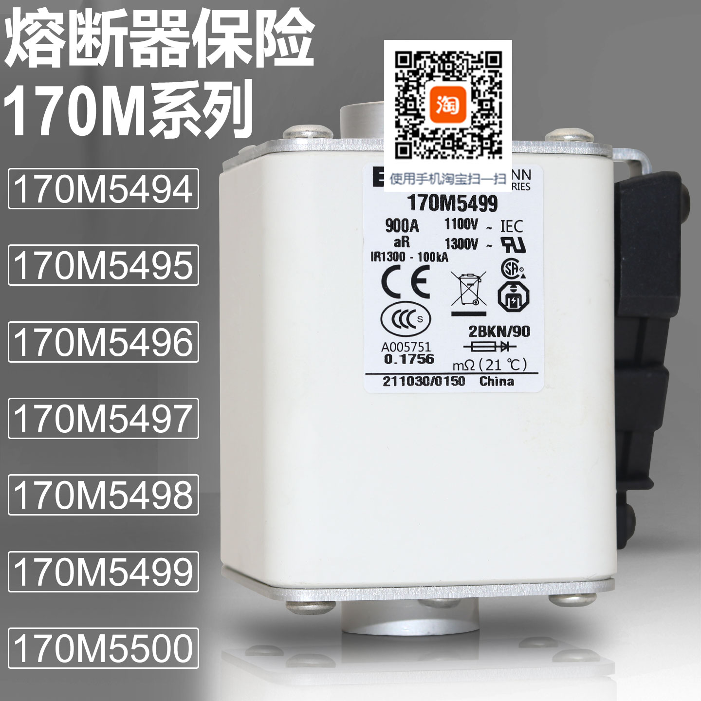 巴斯曼170M5495170M5499熔断器