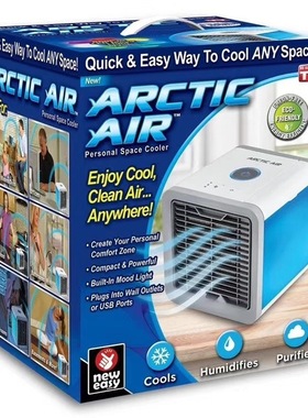Artic Air cooler 迷你冷风机桌面USB无叶风扇冷风扇注水空调