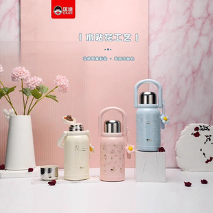 匡迪7115号新款 316不锈钢子弹头保温杯吊带运动高颜值礼品杯