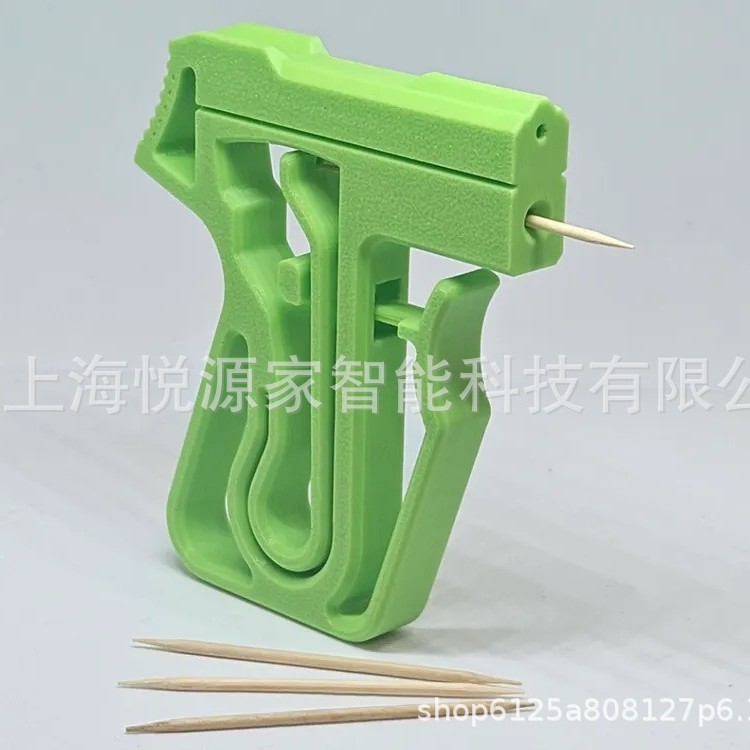 爆款toothpick launcher 一次成型牙签发射器3D打印玩具礼物
