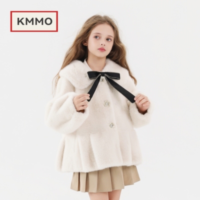 儿童皮草外套2025秋冬新款