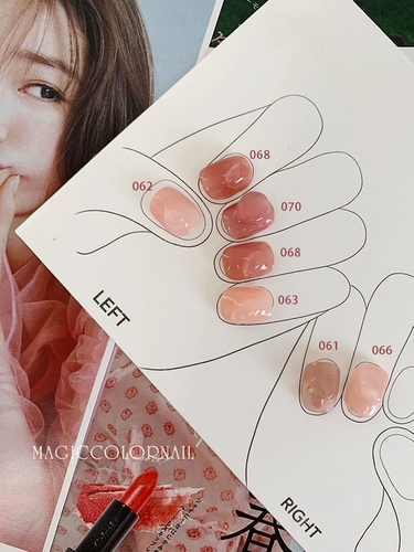 Нюдовый полупрозрачный лак для ногтей для маникюра, широкая цветовая палитра, 070 оттенок