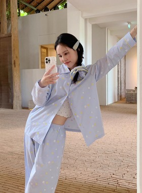 24 hatch “stella blue” 天丝女士睡衣套装居家服赠收纳袋