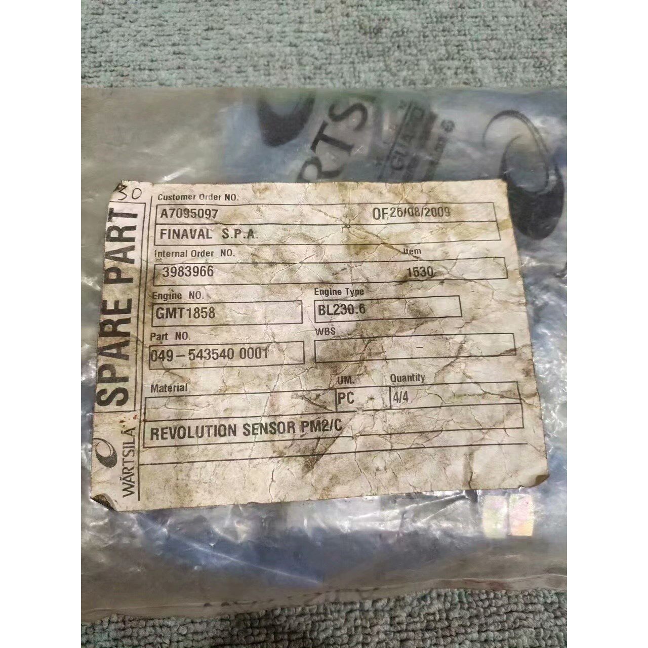 瓦锡兰转速传感器PM2/C 全新原包装未拆封议价
