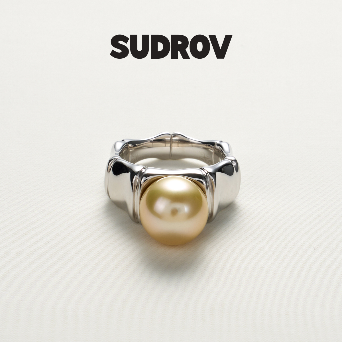 SUDROV素觉轻奢925银珍珠戒指女