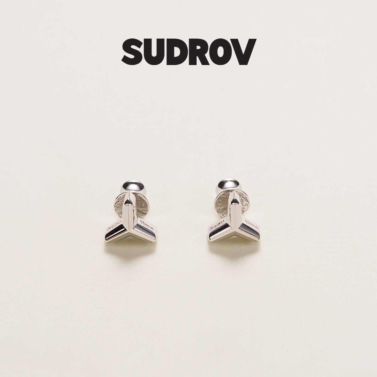 银耳钉SUDROV素觉设计感女