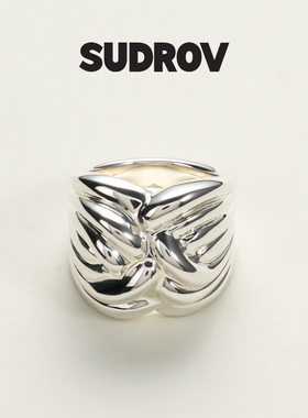 SUDROV素觉Lucky Sign™中国结系列戒指925银食指戒女新中式指环