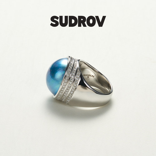 SUDROV素觉女925银镶嵌马贝