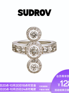 SUDROV素觉Lin Carat®克拉小姐系列椭圆环镶莫桑石戒指