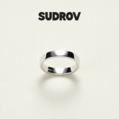 SUDROV素觉戒指简约气质个性 基本款 925银戒指女情侣对戒指环潮