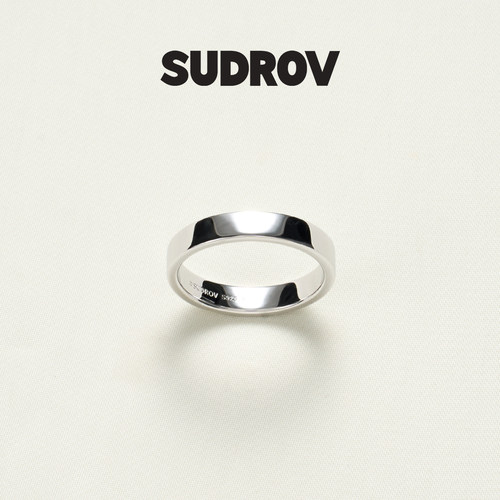 SUDROV素觉情侣简约基本款戒指