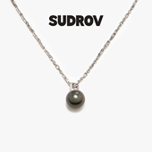 925银黑珍珠精致吊坠项链 W光不炽烈但恒久 SUDROV 素觉2025F
