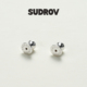 SUDROV素觉高级925银耳堵精致 不会掉 耳托牢固耳塞防掉耳钉后塞