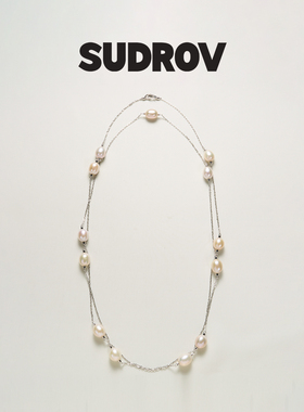 素觉珍珠925银女长款项链