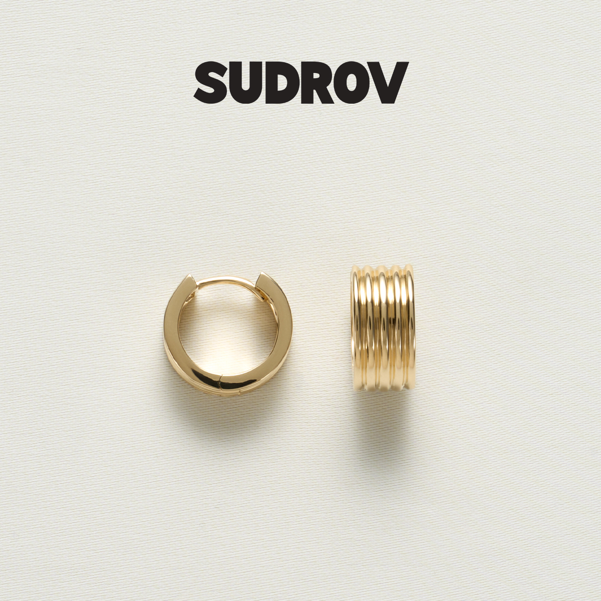 SUDROV素觉高级感18K金耳钉
