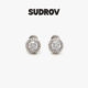 W光不炽烈但恒久 SUDROV 素觉2025F 克拉小姐系列莫桑石耳饰耳钉