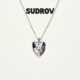 SUDROV素觉吊坠925银个性 时尚 高级感爱心项链女锁骨链女友礼物