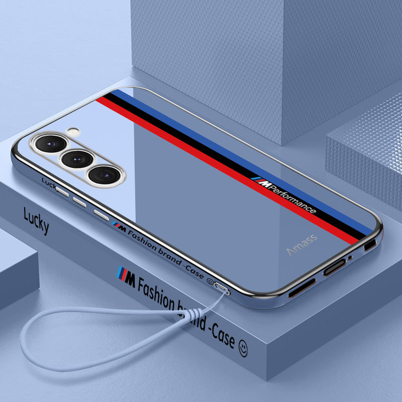 适用三星s24十手机壳宝马BMW潮牌Galaxys24plus新款高级感电镀软硅胶套s24ultra新款超薄全包防摔Samsung外壳