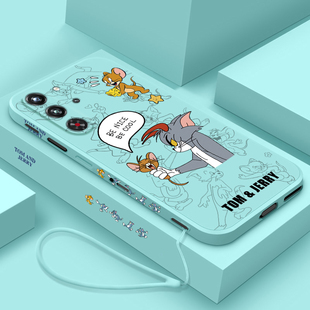 适用努比亚红魔10pro手机壳新款卡通猫和老鼠十pro+游戏硅胶机套Nubia全包防摔软壳NX789J液态个性创意女款