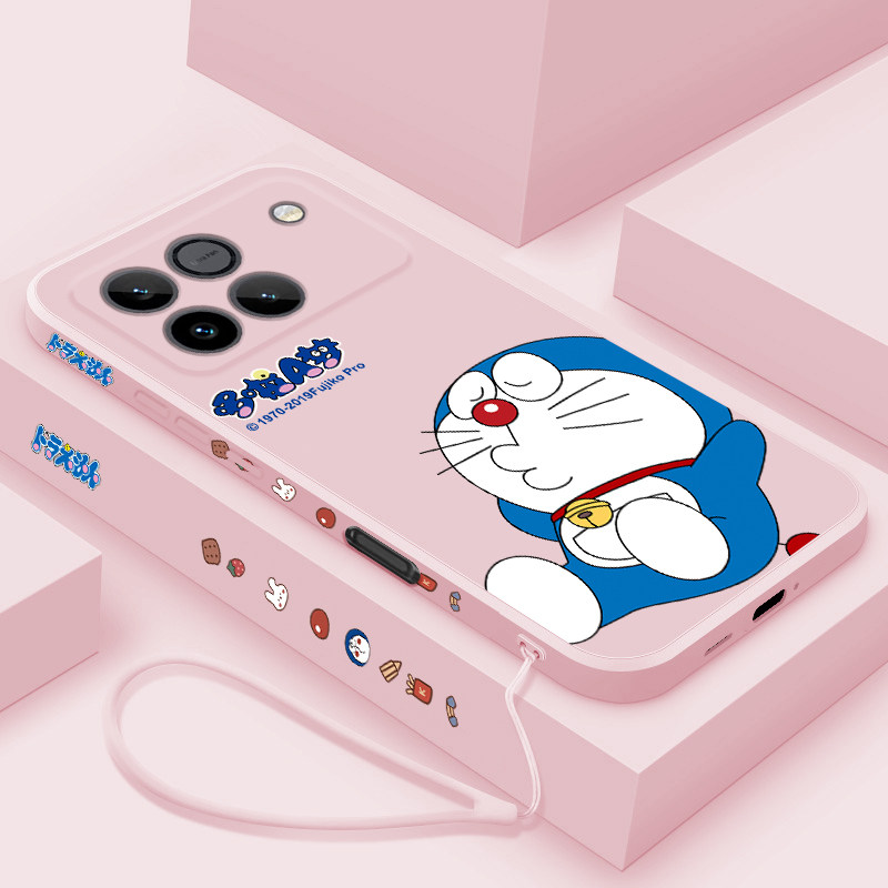 适用荣耀WIN手机壳叮当猫WINRT液态硅胶保护套卡通女款honor win高级时尚防摔AAK-AN00全包简约软壳