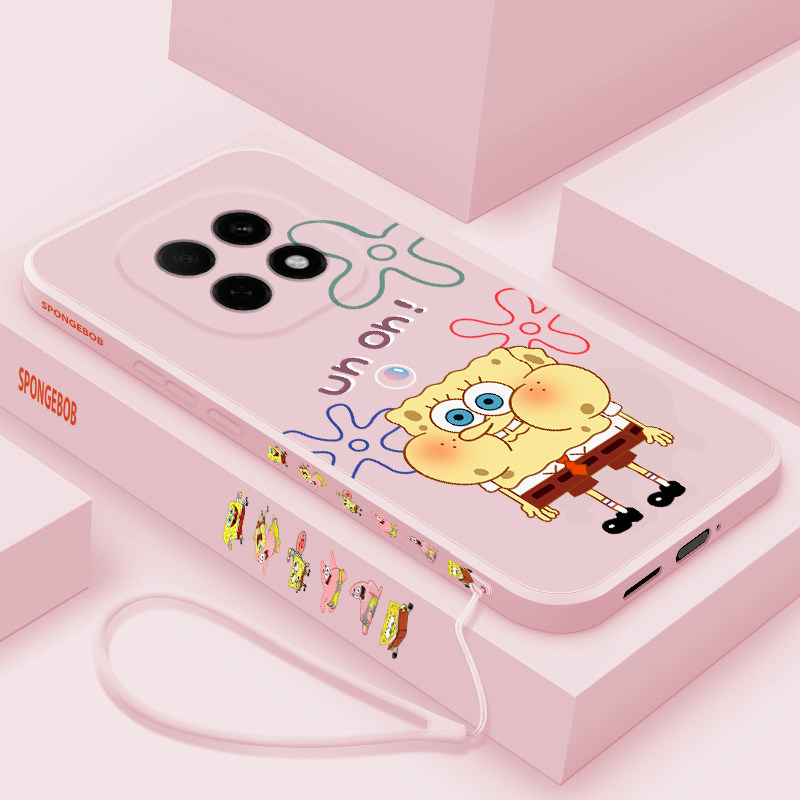 海绵宝宝适用oppoA5 5g版手机壳新款液态硅胶a5pro卡通保护套a5活力版镜头全包防摔0pp0A5X网红超薄可爱