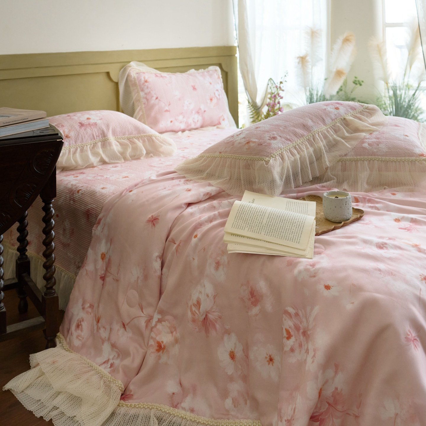 2026新款莱赛尔天丝床盖三件套夏凉被空调被夏被四件套,床上用品,化纤被,淘宝优惠券,粉丝福利购,淘宝优惠卷