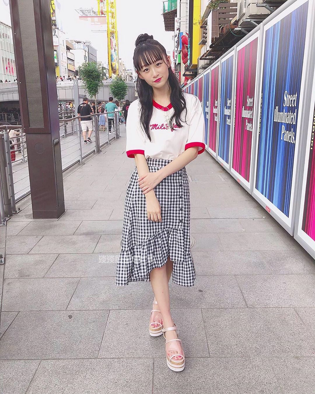 Japan purchasing GRL Women's wear 2019 summer new pattern solar system black Self cultivation lattice Paige Mid length version skirtin the Women's clothing/Boutique , Skirts  category - from Buy2taobao.com to provide professional Taobao agent buy service