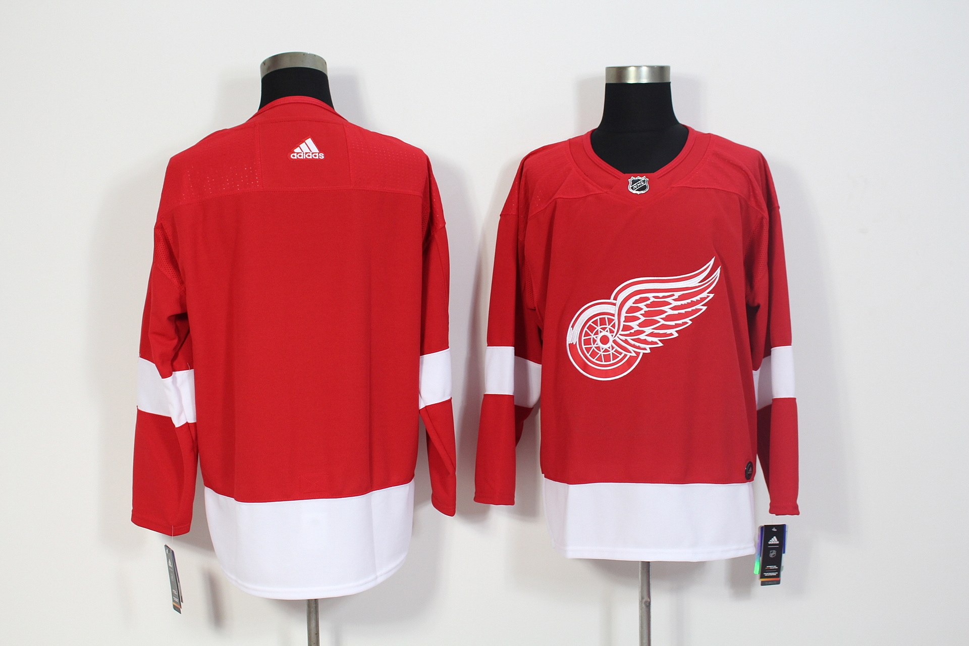 detroit red wings 底特律 红翼队刺绣版冰球服男女上衣可定制