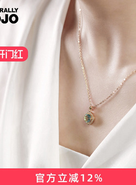 几何方糖吊坠项链女锁骨链日式轻奢简约小众设计精致颈链气质百搭