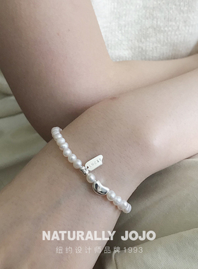 925银珍珠手链手饰女甜美风