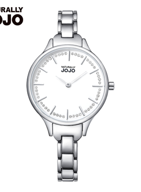 JOJO手表女时尚潮流简约镶钻防水正品石英表新款钢带水钻女士手表