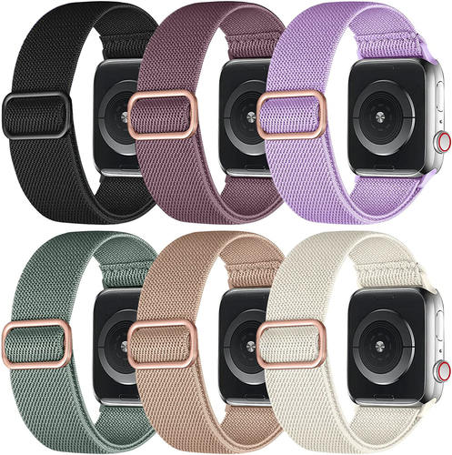 适用苹果ultra2表带SE/4/5/6/7/8尼龙弹力带iwatch 49mm大扣表带