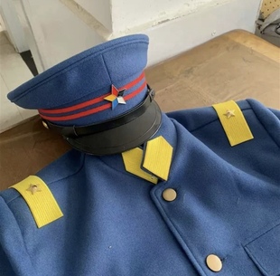 北洋军阀蓝色套装剧本杀演绎推理主题婚纱民族特色影视剧同款服装