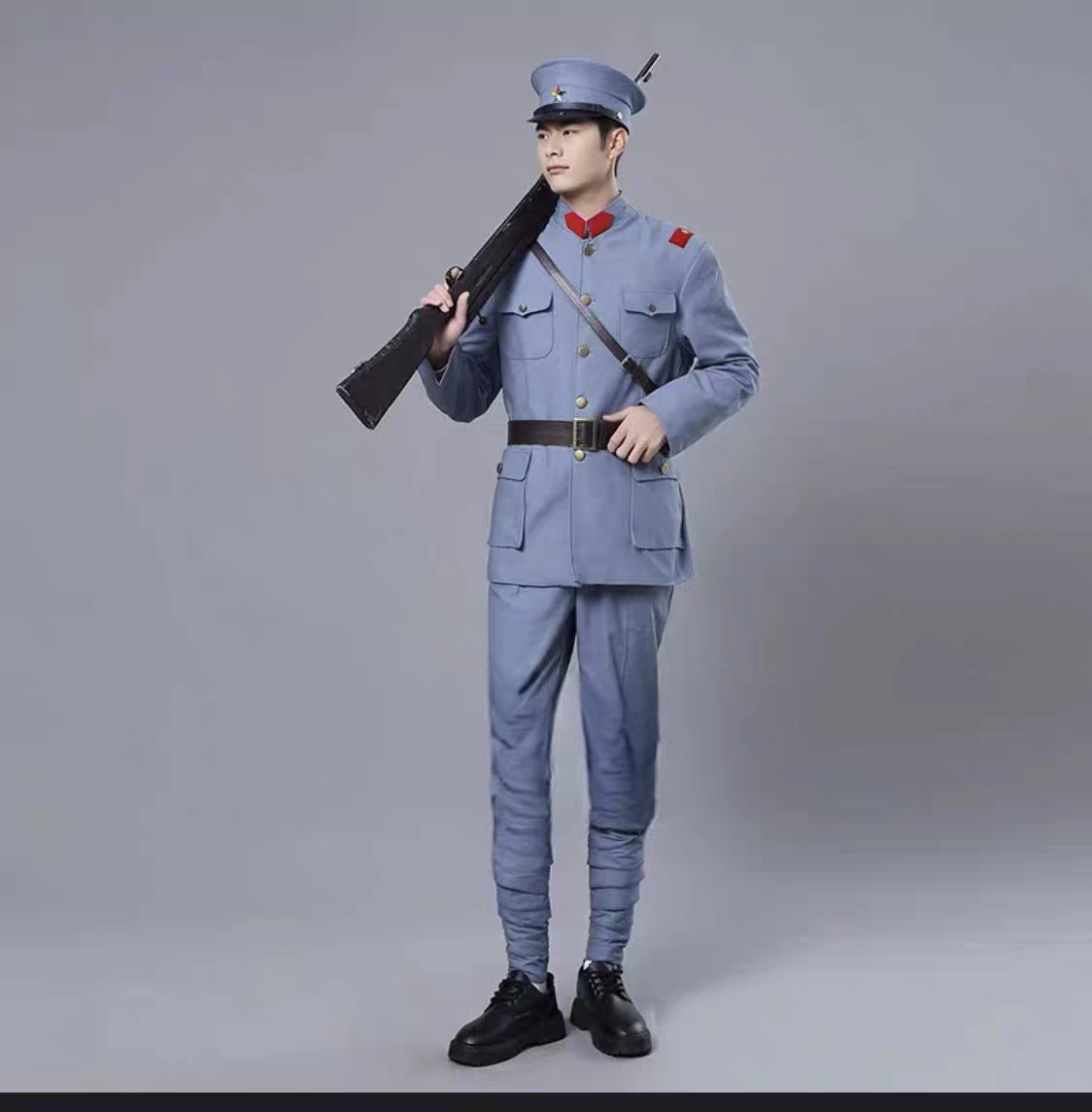 民国军阀抗战北洋士兵影视表演出剧本杀演绎推理棉麻套装军统士兵