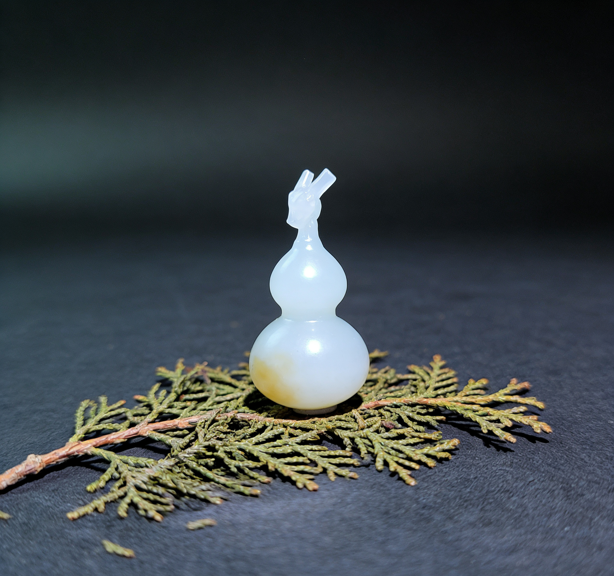 天然和田玉新疆且末糖白玉龙头葫芦吊坠挂件文玩配饰车挂包包坠