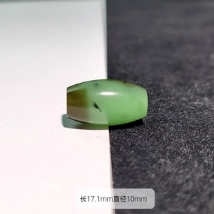 天然碧玉勒子乐子锁骨吊坠男女款文玩配珠配饰顶珠隔珠DIY