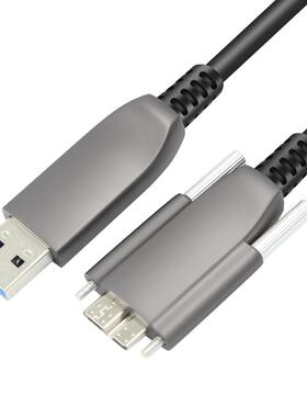 光纤USB3.0转microB工业相机高柔拖链耐弯机器人视觉数据线