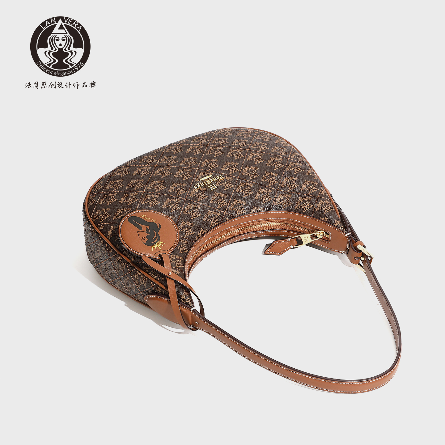 LANVERA轻奢小众月牙包腋下包