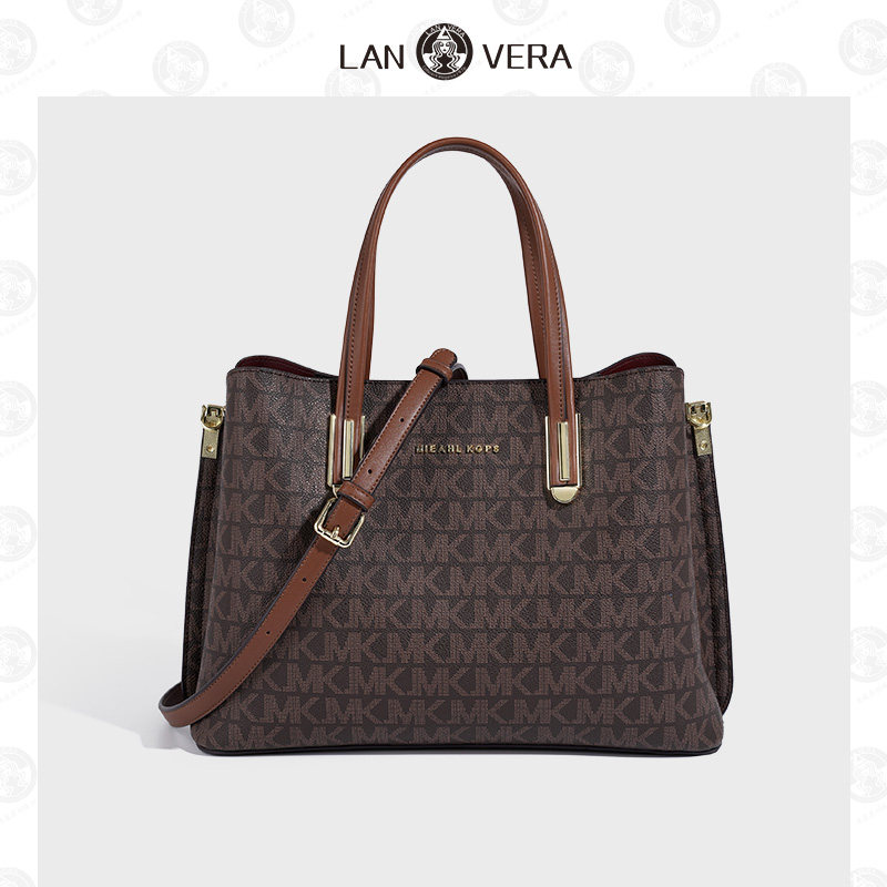 LANVERA轻奢包包2026新款 通勤女士手提包妈妈款单肩包大容量简约