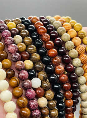 108颗手链项链天然各种檀木质