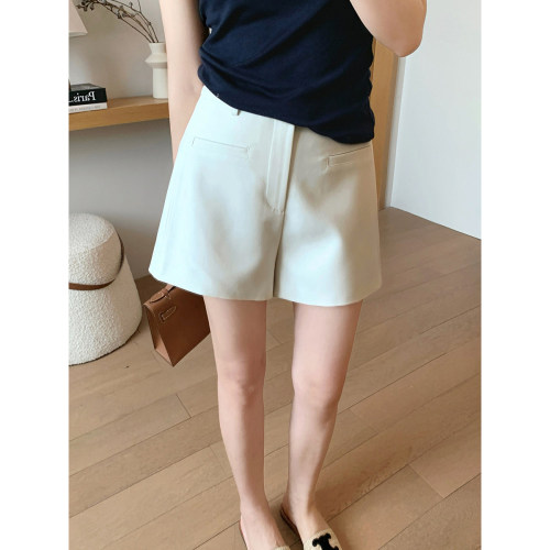 版型好高腰黑色质感西装短裤女2026夏薄款显瘦休闲A字阔腿裤子