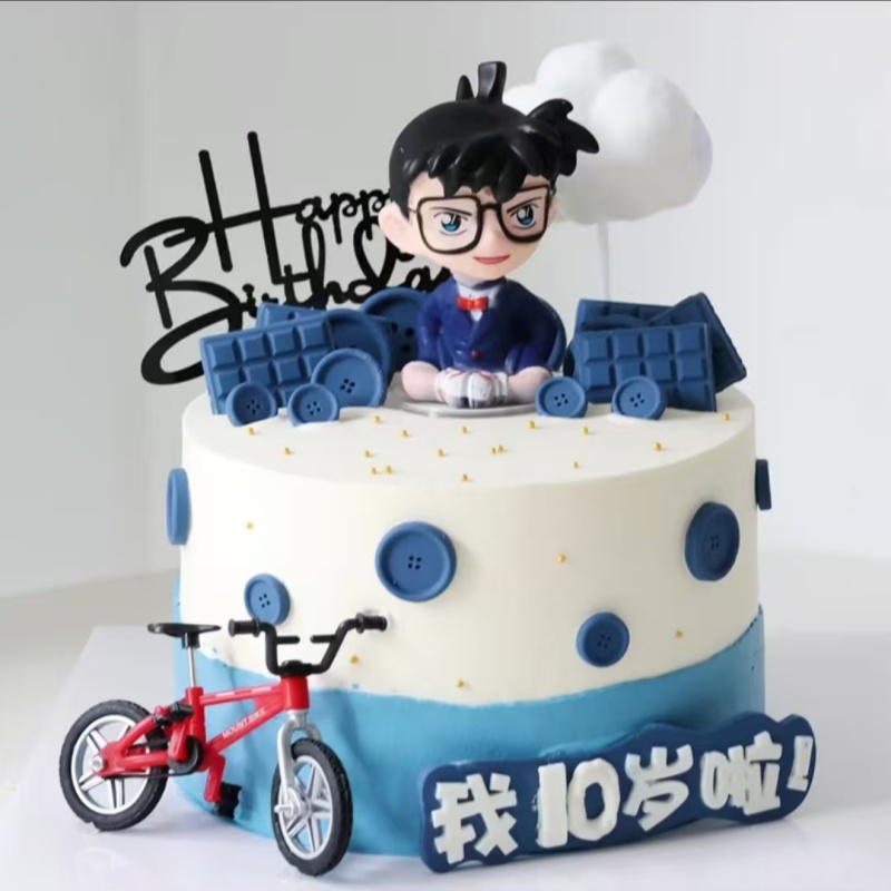 名侦探柯南生日蛋糕装饰摆件