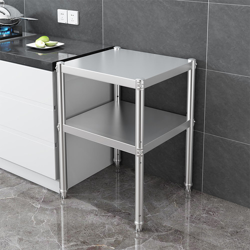 正方形不锈钢货架置物架锅架微波炉酒店饭店可调节收纳杂物架定做