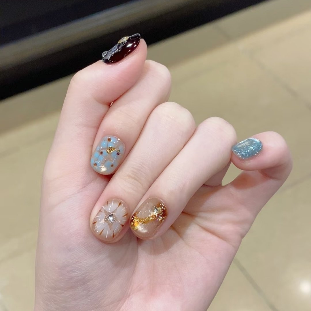 手工定制成品穿戴甲秋冬高级感显白闪亮可拆假指甲贴片孕妇新娘,彩妆/香水/美妆工具,穿戴甲/甲片,淘宝优惠券,粉丝福利购,淘宝优惠卷