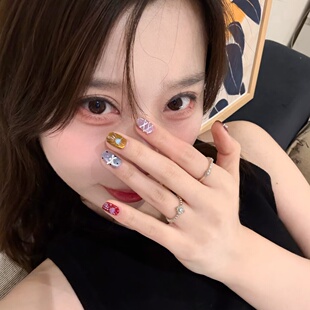 手工定制成品假指甲贴片秋冬简约小众新年战甲显白可拆卸穿戴甲