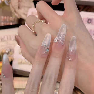 穿戴甲穿戴甲2024年新款 高级感美甲贴片成品假指甲新娘孕妇可用