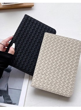 ipad10保护套商务编织iapd7/8/9书本翻盖air5平板pro11英寸迷你4苹果21款ipad9代硅胶a2602皮套mini6保护壳